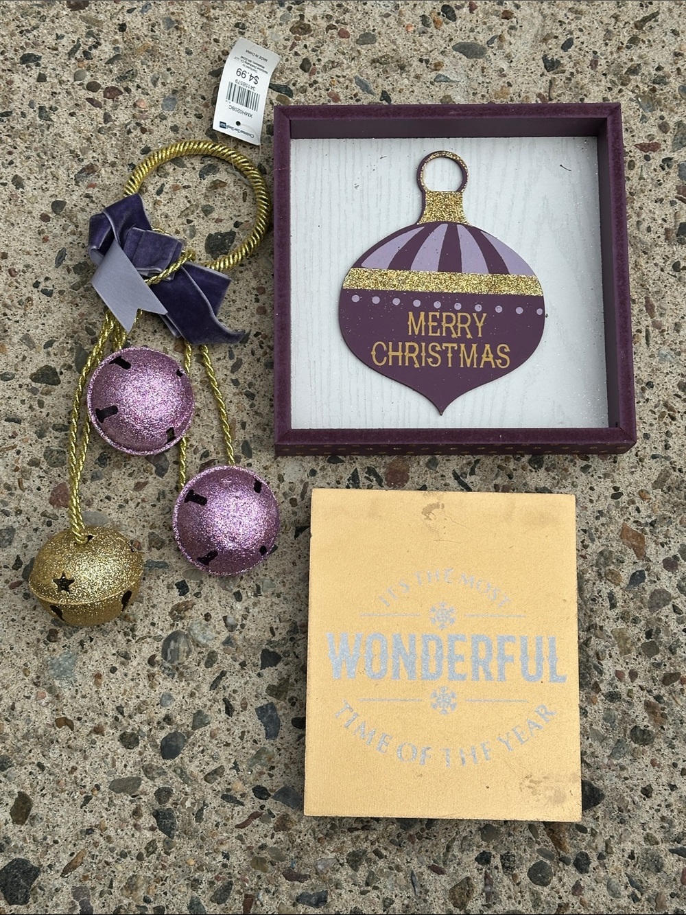 Merry Christmas Plaques and Bells